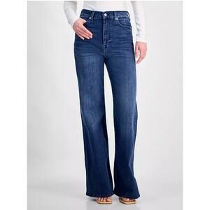 7 For All Mankind Ultra High Rise Wide Leg Josefina Tangeri Denim Jeans‎ Sz 31